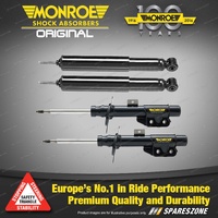 Front + Rear Monroe Original Shock Absorbers for Fiat 131 Sedan 3/81 - 12/83