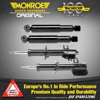 Front + Rear Monroe Original Shock Absorbers for Daewoo Matiz M100 Hatch 99-02