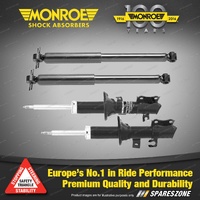 Front + Rear Monroe Shock Absorbers for Kia Rio 1.2 1.5 Sedan Hatchback 00-02