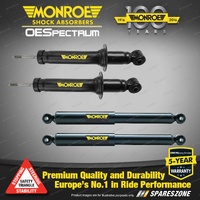 Front + Rear Monroe OESpectrum Shock Absorbers for Peugeot 2008 I CU SUV 2013-On