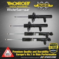 Front Rear Monroe Ridesense Shock Absorbers for Volkswagen Passat 3G2 3G5 Tiguan
