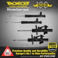 Front + Rear Monroe Ridesense Shocks for BMW 1 Series F20 4 Series F32 F36 F82