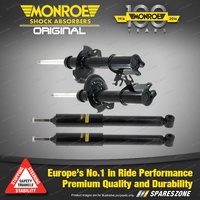 Front + Rear Monroe Original Shock Absorbers for Saab 9-3 YS3F E50 2012-2015