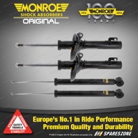 Front + Rear Monroe Original Shock Absorbers for Audi TT 8N3 Coupe 1998-2006