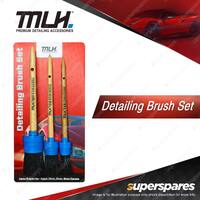 Mothers MLH INTERIOR DETAILING Brush - 3 Pack 25mm 30mm 40mm Diameter