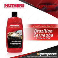 Mothers Brazilian Carnauba Cleaner Wax 473ML - 2 in 1 Polisth & Wax