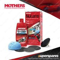 Mothers Nulens Headlight Renewal Kit Lens Restore - Patent Foam Polish Tool