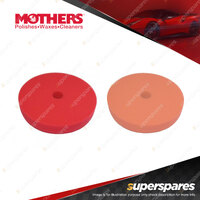 Mothers MLH Professional Finishing Pad Red and Orange - Pack of 2