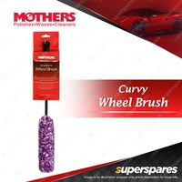 Mothers Curvy Wheel Brush - Adjustable Brush Head Car Cleaning Washing