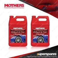 2 x Mothers Foaming Wheel And Tire Cleaner 3.785L - Spray On / Hose Off Design