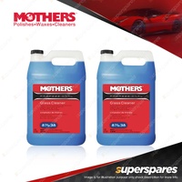 2 x Mothers Professional Glass Cleaner 3.785L - Car Paint Care High Concentrated