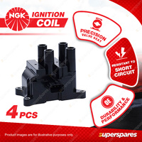 4 x NGK Ignition Coils for Mazda MPV LW 2.3L L3DE 4Cyl 16V DOHC 118kW 121kW