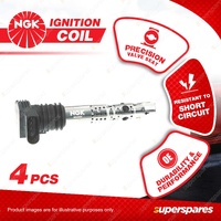 4 x NGK Ignition Coils for Volkswagen Beetle 9C Passat 3B Polo 9N 6R 4Cyl 01-14