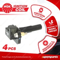 4 x NGK Ignition Coils for Subaru Forester SF Impreza GD GG 2.0L T4 Cyl DOHC