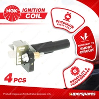 4 x NGK Ignition Coils for Subaru Impreza GD GH Liberty BE 2.0L T4 Cyl V DOHC