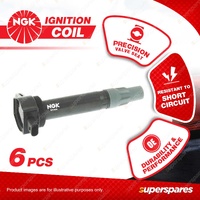 6 x NGK Ignition Coils for Chrysler 300C LE Sebring JS 2.7L 3.5L V6 MPFI 24V