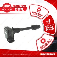 NGK Ignition Coil for Nissan Maxima A33 3.0L V6 DOHC MPFI 24V 157kW 99-03 Front