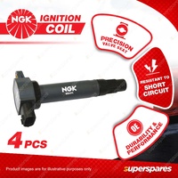 4 x NGK Ignition Coils for Mitsubishi ASX XA XB XC XD Lancer CJ CF Outlander ZG