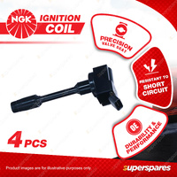 4 x NGK Ignition Coils for Toyota Corolla ZWE 211 213 214 ZVG11 ZVG15 C-HR Prius