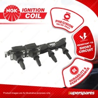 NGK Ignition Coil for Peugeot 206 307 T5 NFU Partner B9P 1.6L 4Cyl DOHC MPFI