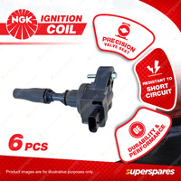 6x NGK Ignition Coils for Chevrolet Camaro G5 LS LT 3.6L LFX LLT V6 Cyl 24V DOHC