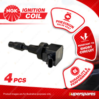 4 x NGK Ignition Coils for Hyundai Elantra AD i30 PD Kona OS Tucson TL Veloster