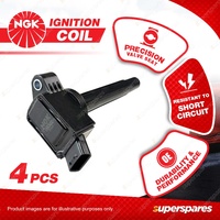 4 x NGK Ignition Coils for Toyota C-HR NGX10 NGX50 1.2L 8NR-FTS I4 16v DOHC