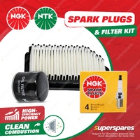 NGK Standard Spark Plugs & NTK Air Oil Filter for Kia Rio UB 1.4L 11-17