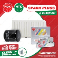 NGK Iridium Spark Plugs & NTK Air Oil Filter for Lexus RX330 MCU38R 3.3L 03-06