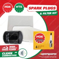 NGK Standard Spark Plugs & NTK Filter Service Kit for Toyota Estima Tarago ACR30