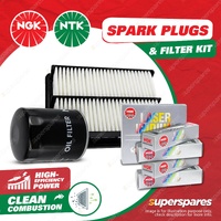 NGK Iridium Spark Plugs & Air Oil Filter for Holden Calais Caprice Commodore VY