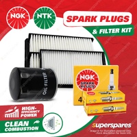 NGK Standard Spark Plugs & NTK Filter Service Kit for Toyota Hilux GGN15R GGN25R