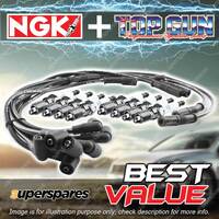 NGK Ignition Spark Plug Leads Wires Kit for Ford Falcon Fairmont Fairlane AU