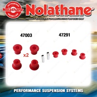 Nolathane Spring eye & shackle bush kit for HOLDEN RODEO TFS 6CYL 4WD 1988-2003