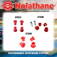 Nolathane Spring eye & shackle bush kit for MITSUBISHI TRITON MQ 4CYL 2WD