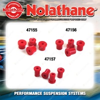 Nolathane Spring eye & shackle bush kit for NISSAN 1200 B110 120 4CYL 1970-1985