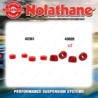 Nolathane Shock absorber bush kit for NISSAN 260C H330 6CYL 1973-1979