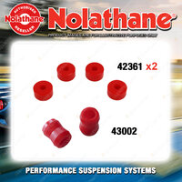 Nolathane Shock absorber bush kit for NISSAN 720 CG 4CYL RWD 1/1980-12/1985