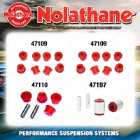 Nolathane Spring eye & shackle bush kit for SUZUKI JIMNY JA51 4CYL 1985-1996