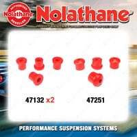 Nolathane Spring eye & shackle bush kit for TOYOTA CORONA RT40 80 4CYL 1964-1971