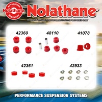 Front Nolathane Suspension Bush Kit for FORD COURIER PC PD 4CYL 2WD 1985-1999
