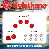 Front Nolathane Suspension Bush Kit for FORD COURIER PC PD 4CYL 4WD 1987-1999