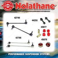 Front Nolathane Suspension Bush Kit for FORD FIESTA WS WT 4CYL 1/2009-7/2013