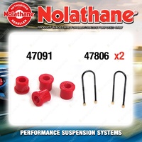 Rear Nolathane Suspension Bush Kit for HOLDEN F SERIES 48-215 FX 6CYL 1948-1953