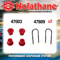 Rear Nolathane Suspension Bush Kit for HOLDEN RODEO KB20 KB25 4CYL 2WD 1972-1980