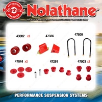 Rear Nolathane Suspension Bush Kit for HOLDEN RODEO TFS 4/6CYL 4WD 7/1988-2/2003