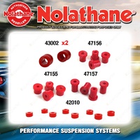 Rear Nolathane Suspension Bush Kit for NISSAN 1200 B110 120 4CYL 5/1970-4/1985