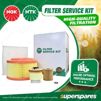 NTK Air Oil Fuel Cabin Filter Service Kit for Mazda BT50 XT UP UR 2.2L 3.2L