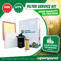 NTK Air Oil Fuel Cabin Filter Service Kit for Nissan Navara D23 NP300 2.3L 15-On