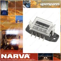 Narva 4-Way Standard ATS Blade Fuse Box 80 X 36 X 22mm 54420Bl Premium